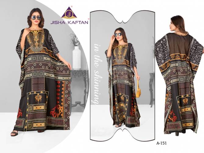 Jelite Jisha Afreen Vol 7 Casual Wear Digital Printed Wholesale Kaftan
